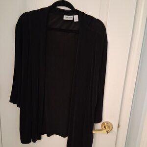 Chicos travelers open front jacket size 3